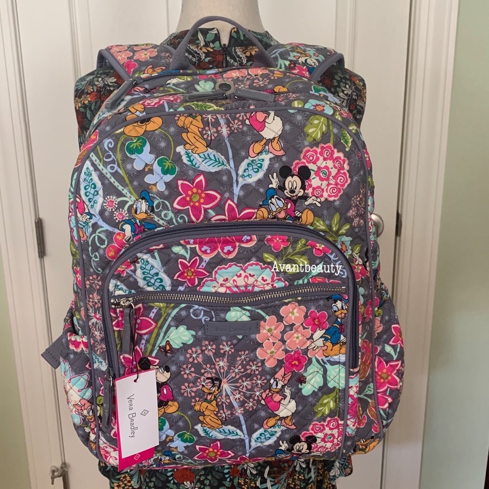 Vera bradley Campus Iconic Backpack Mickey Minnie - Picture 2 of 8